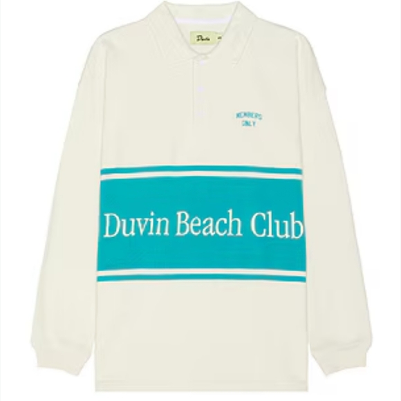 Duvin Design Members Rugby Polo in beige - Picture 1 of 6